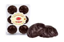 Vanilkový zefír v cokoládové poleve 195g Peterburskij konditer