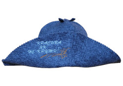 Čepice-panama na banju(saunu) Krasiva yak ne kruty šedá