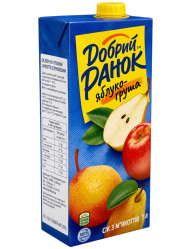 Jablečno-hrušková šťáva s dužinou 1L Dobré ráno