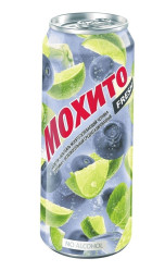 Koktejl Mochito Borůvka Alk 0% 0.45L Očakovo