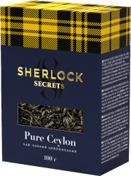 Černý sypaný čaj Pure Ceylon 100g SHERLOCK