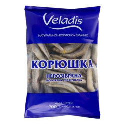 Mražená korjuška nevykuchaná, glazovaná 630g Veladis