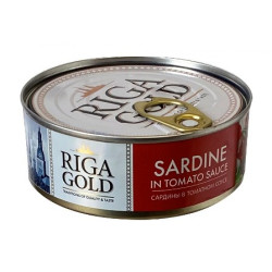 Sardiny v rajčatové omáčce 240g RIGA GOLD