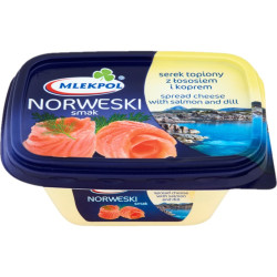 Tavený sýr s lososem a koprem 150g Mlekpol