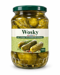 Okurky marinované 700ml Wosky