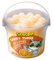Cukrová vata s pomerančovou příchutí 30g SOVORA