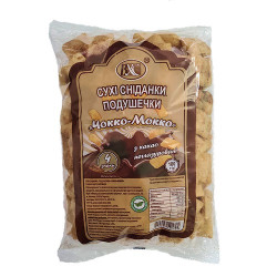 Suché snídaně. Polštářky „Čokko-Mocco“ s kakaem, neglazované 180 g BXC