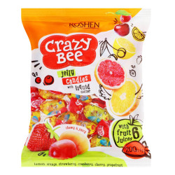 Bonbony Crazy Bee ovocné žele 200g Roshen