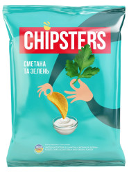 Čipsy se smetanou a bylinkami 120g CHIPSTERS