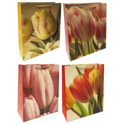 Dárková taška «Tulipány» 26cmx32cm