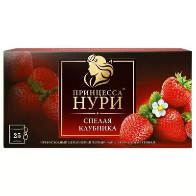 detail Čaj s jahodami 25*1,5g Princessa Nuri