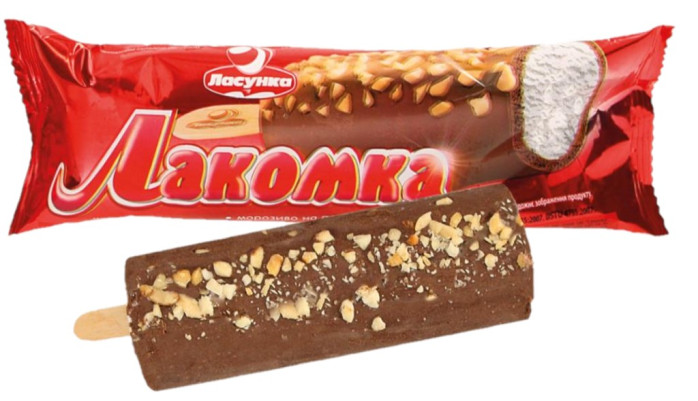 detail Zmrzlina s arašídy Lakomka 100g Lasunka