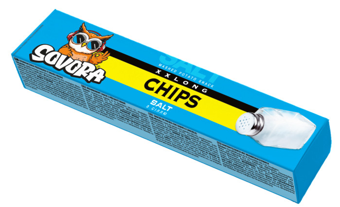 detail Bramborové chipsy s příchutí solí 50g Sovora