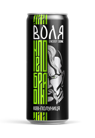 detail Energetický nápoj Volja s příchutí kiwi a jahody 0,33L Morshynska