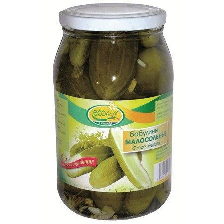 detail Nakládané okurky Babuliny 420 g Ecohoff