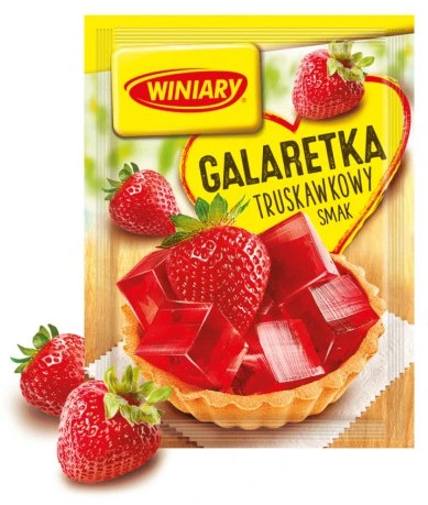detail Želé s příchutí jahody 71g Galaretka Winiary