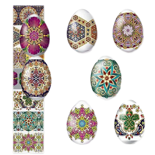 detail Nálepky na vejce 7ks Různé druhy