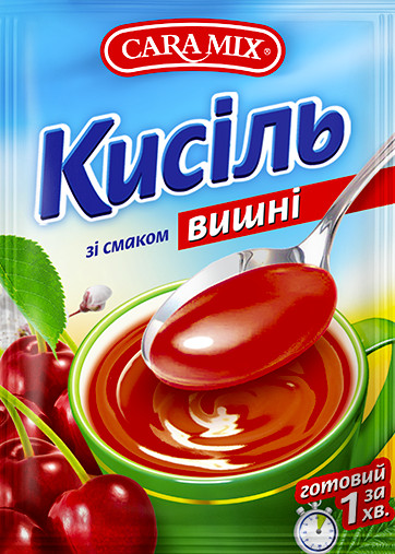 detail Kisel s třešnovou příchutí 90g CARAMIX