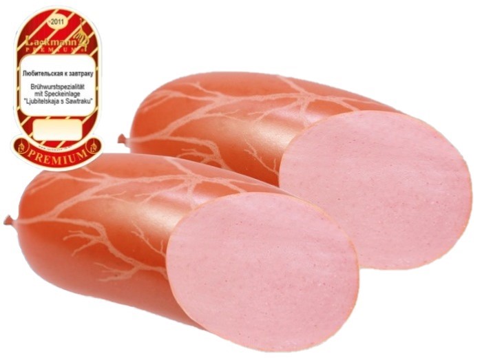 detail Ljubitelský salám k svačině 475g Lackmann