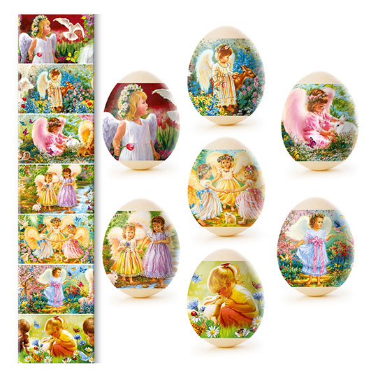 detail Nálepky na vejce 7ks Různé druhy