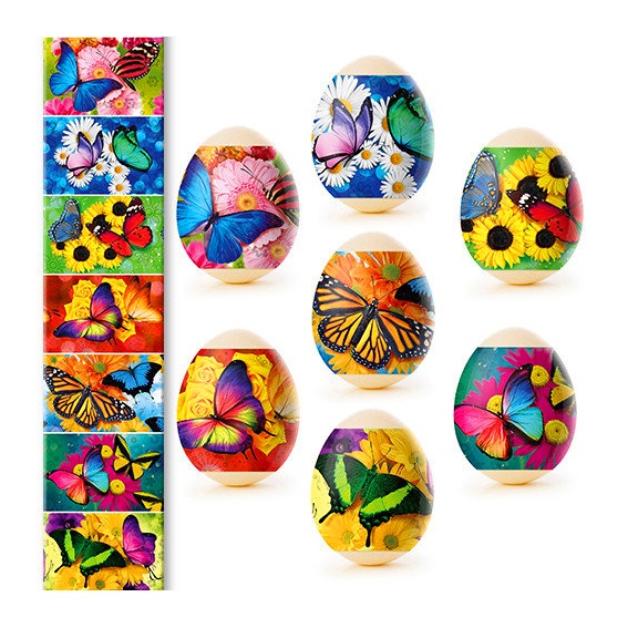 detail Nálepky na vejce 7ks Různé druhy