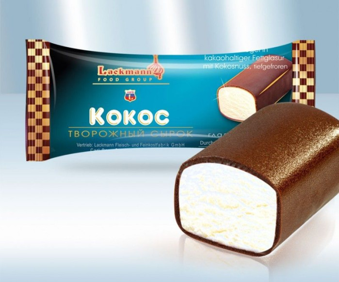 detail Tvarůžek v čokoládě s kokosem Lackmann 38g