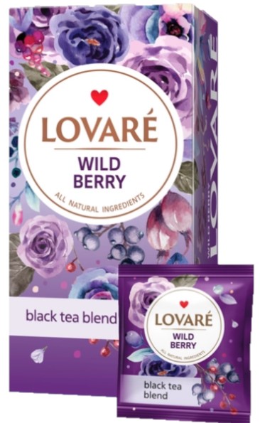detail Černý čaj Wild berry 24*2g Lovaré