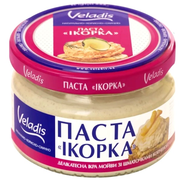detail Pomazánka z jiker s uzeným kalamarem 160g Veladis