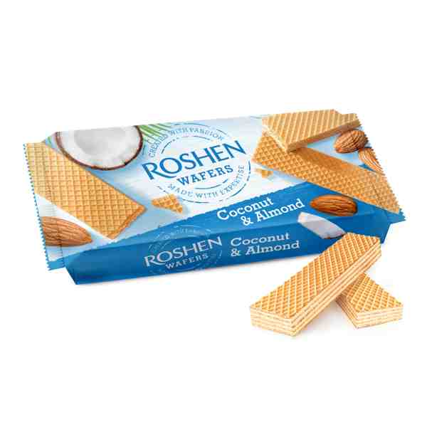 detail Oplatky s kokosem a mandlemi 220 g Roshen