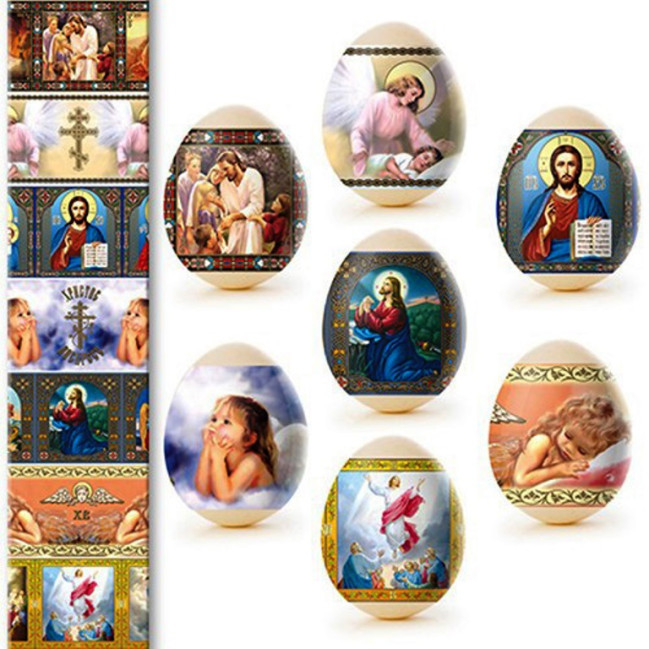 detail Nálepky na vejce 7ks Různé druhy