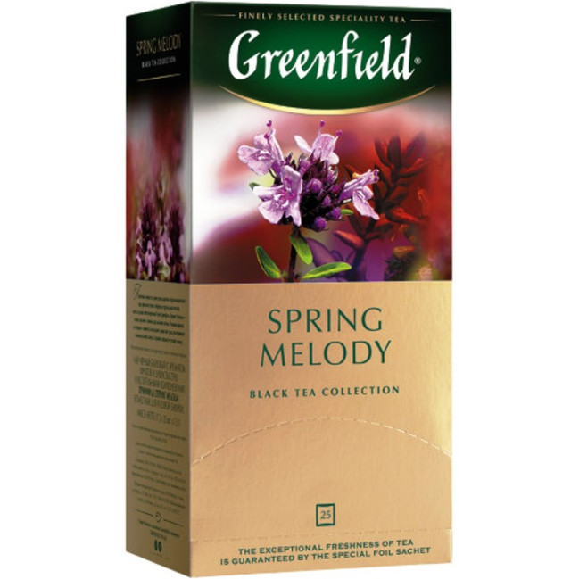 detail Černý čaj Spring Melody 25×1,5g Greenfield