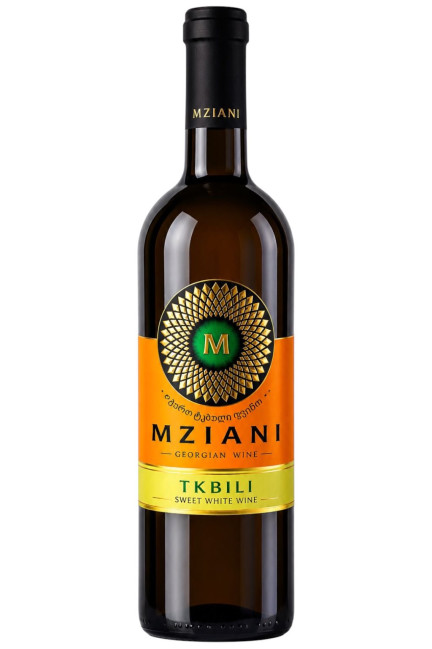 detail Bílé sladké víno Tkbili 0,75l Mziani