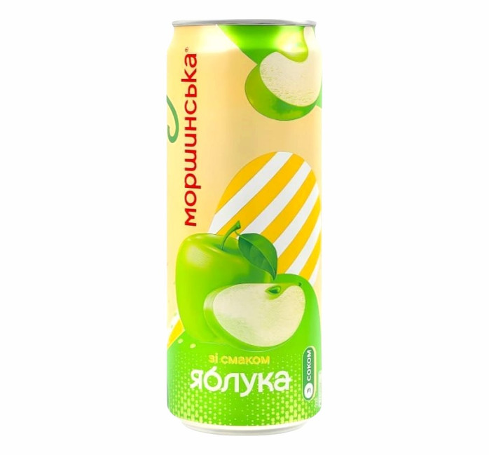 detail Perlivý nápoj Limonáda s příchutí jablka 0,33L Morshynska