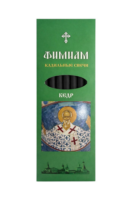 detail Sada kadidlových svíček 7 ks „Cedr“ Nikolaj Ferapontovo Fimiam