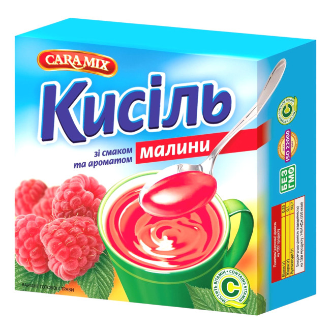 detail Kisel s malinovou příchutí 150g CARAMIX