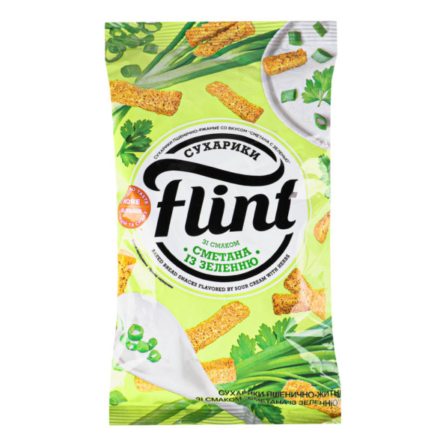 detail Suchariky smetana a zelenina 70g Flint