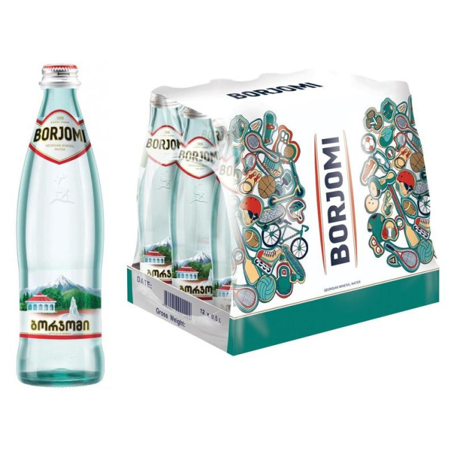 detail Borjomi Minerální voda 0,5L (sklo)