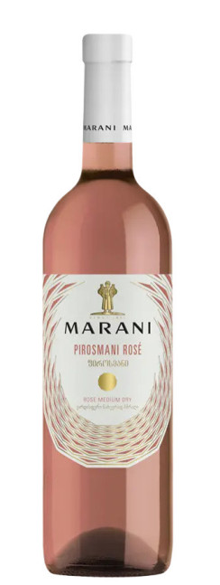 detail Růžové polosuché víno Pirosmani 0,75l Marani