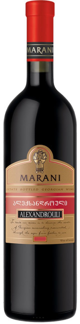 detail Červené polosladké víno Alexandrouli 0,75l Marani