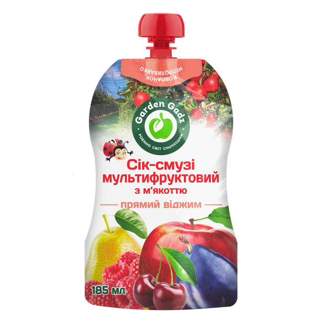detail Multivitamínový džus-smoothie s dužinou 185ml Garden Gadz