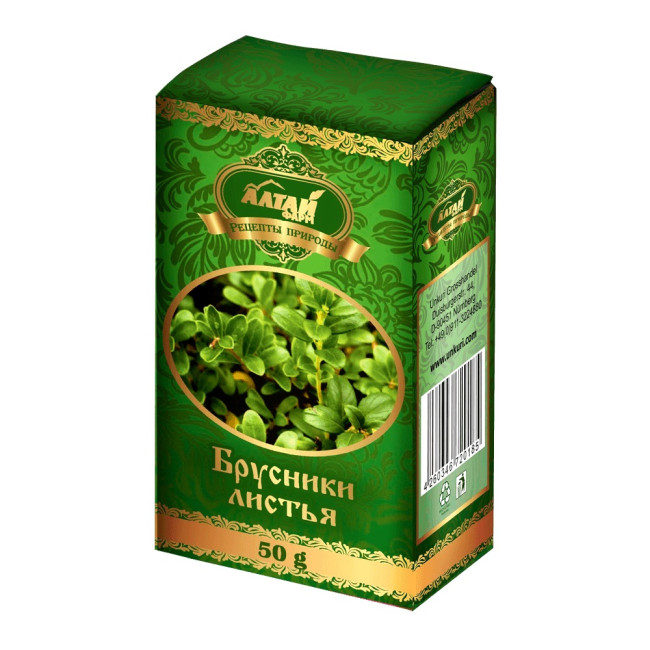 detail Brusinkové listy 50g Altaj