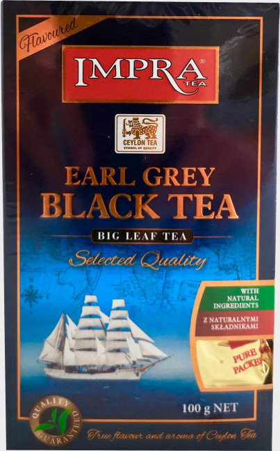 detail Černý čaj Earl Grey 100 g Impra