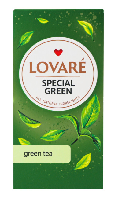 detail Zelený čaj Special Green 36g (24*1,5g) Lovaré