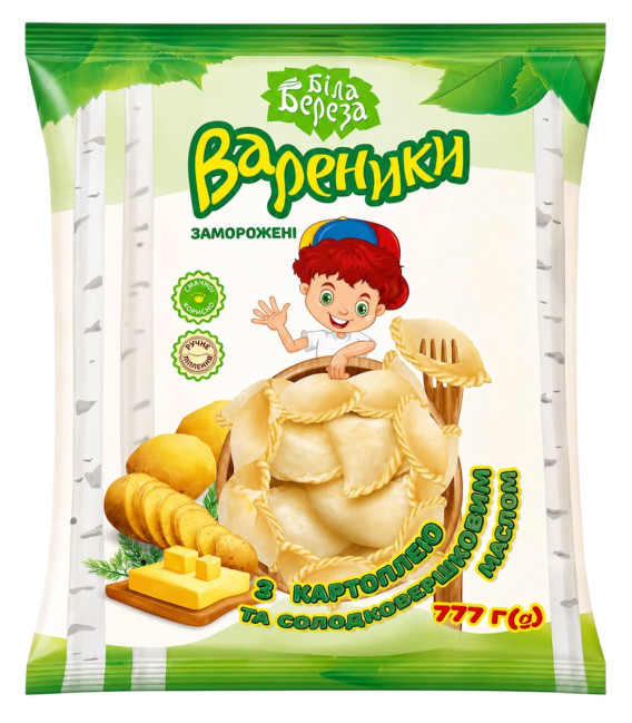 detail Vareniky s bramborami a máslem 777g Bílá Bříza