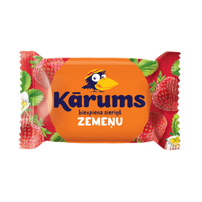 detail Sladký tvaroh v čokoládě s jahodami 45g KARUMS