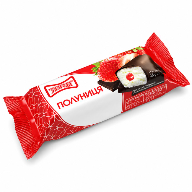 detail Tvarohová tyčinka s jahodovou náplní 36g Zlagoda