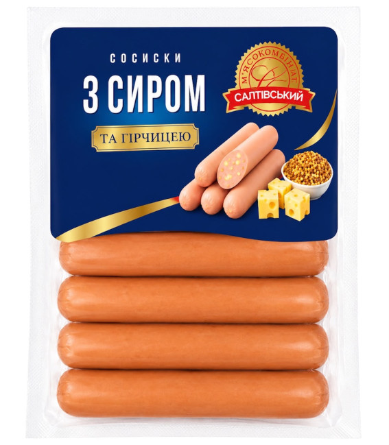 detail Párky se sýrem a hořčicí 580g SMK