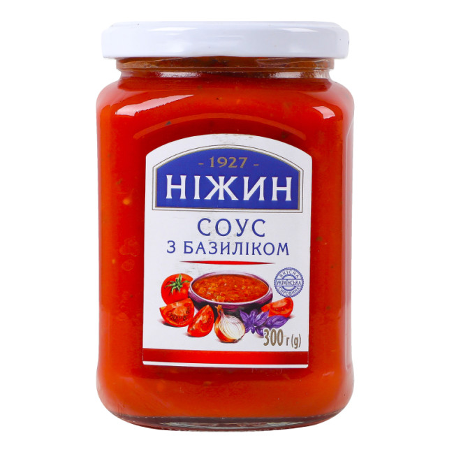detail Paradajková omáčka s bazalkou 300g Nižin