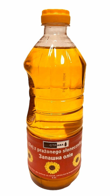 detail Olej z pražených slunečnicových semínek 0,5 l Strava