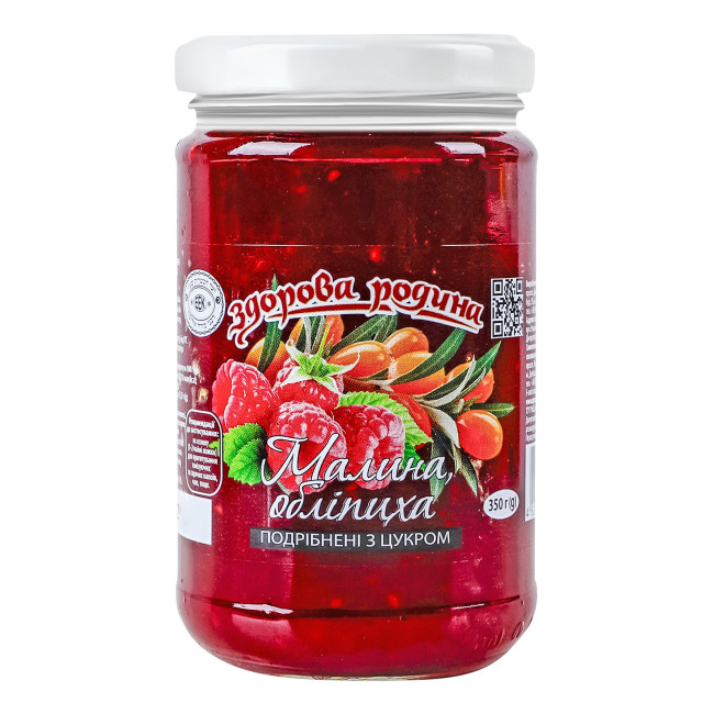 detail Malina a rakytník drcené s cukrem 350g Zdorova Rodina